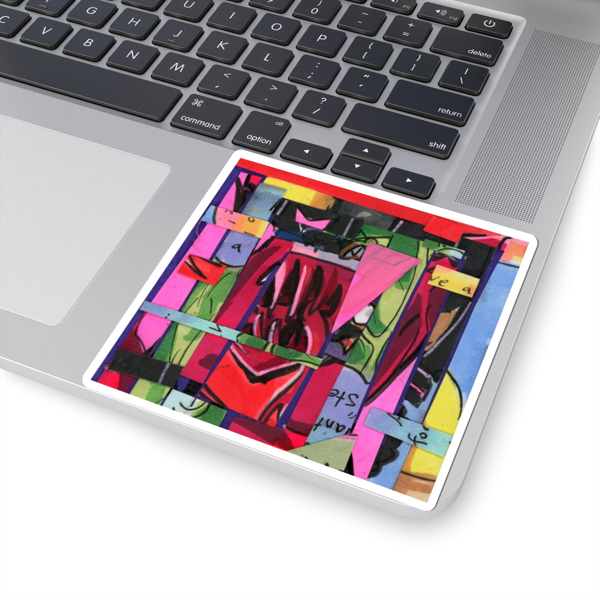 Abstracted Demon Kiss-Cut Stickers