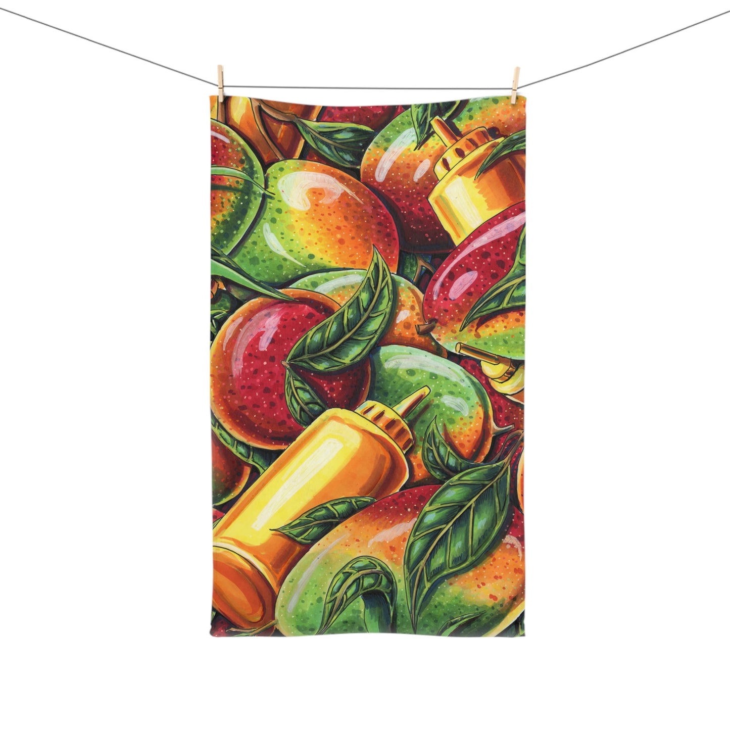 Mango Mustard hand towel