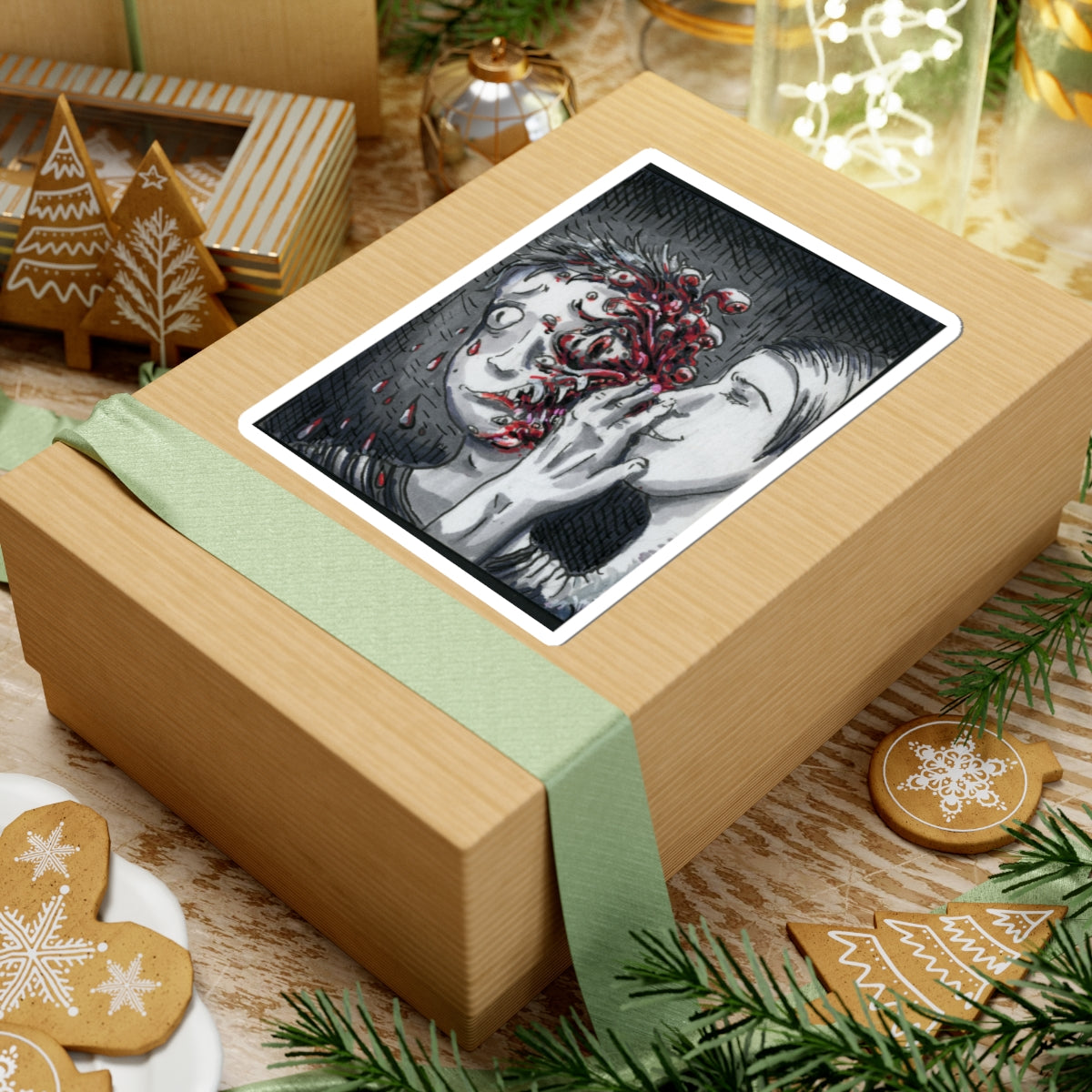 "Let me Breathe Nightmares into your Skin" sticker