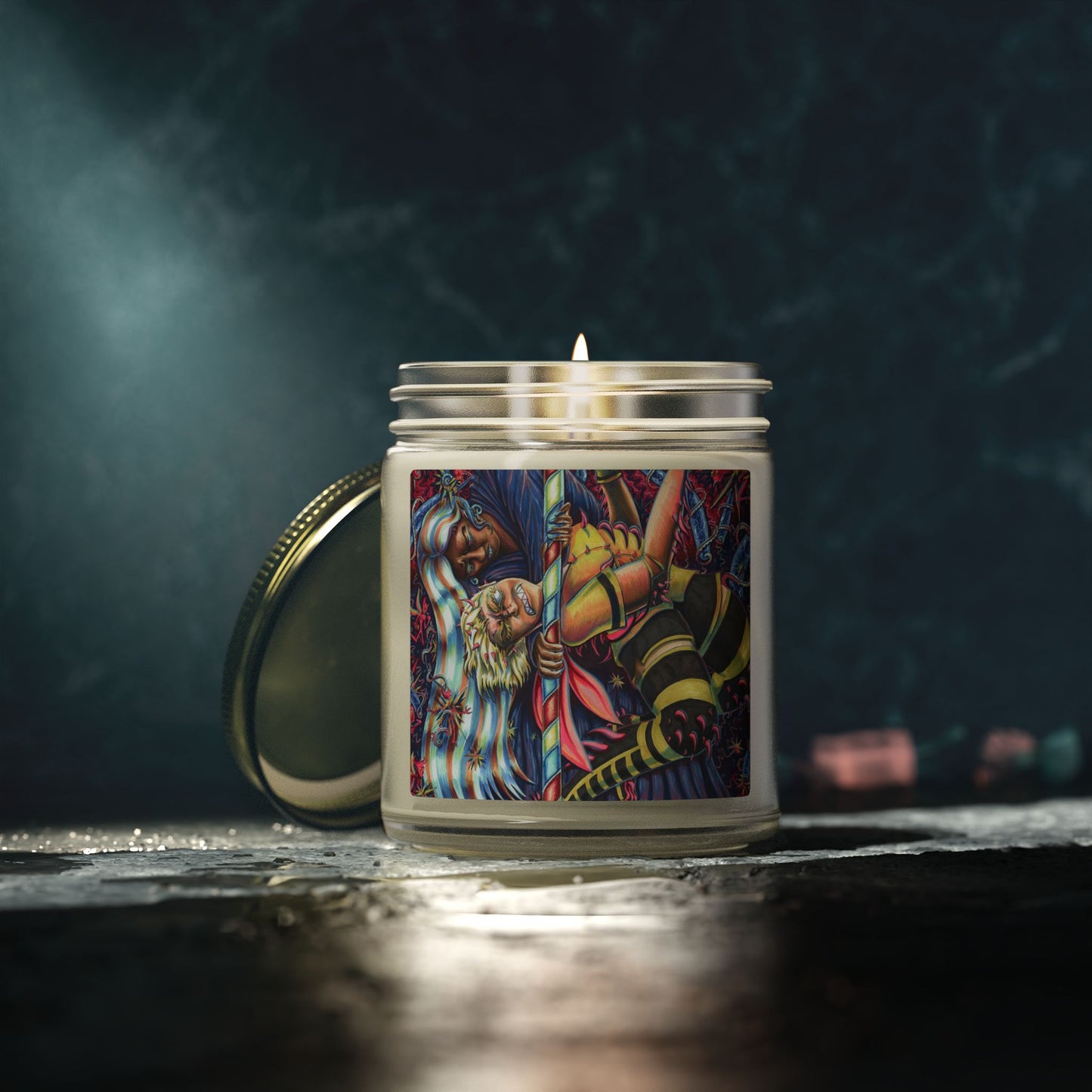 Coconut Apricot Wax Candle - Sister Duel