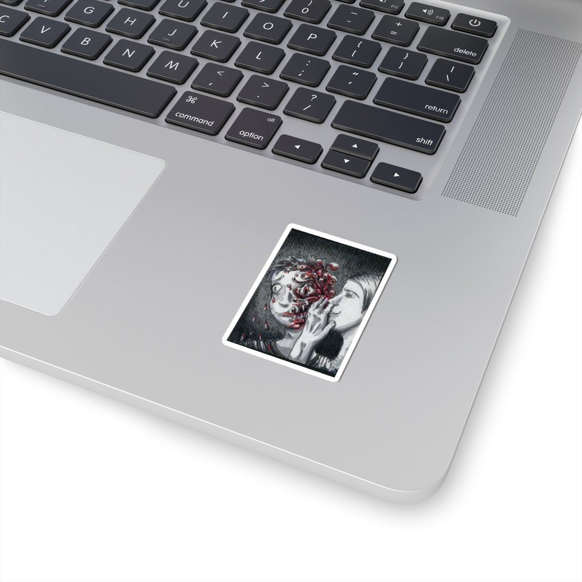 "Let me Breathe Nightmares into your Skin" sticker