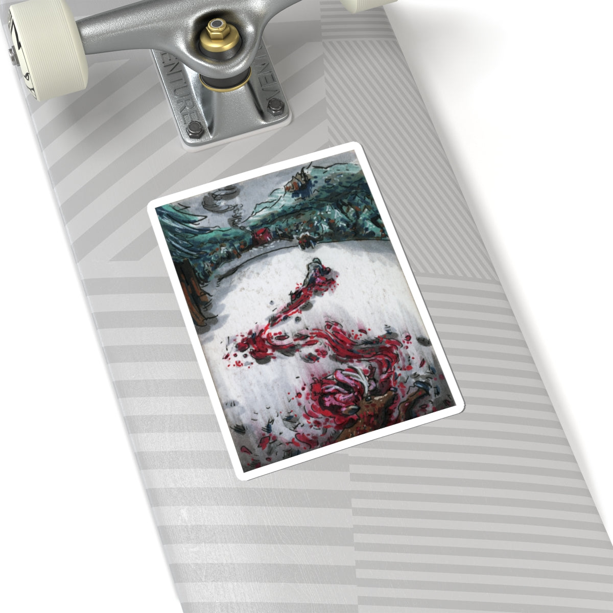 "Bloody Snow" sticker