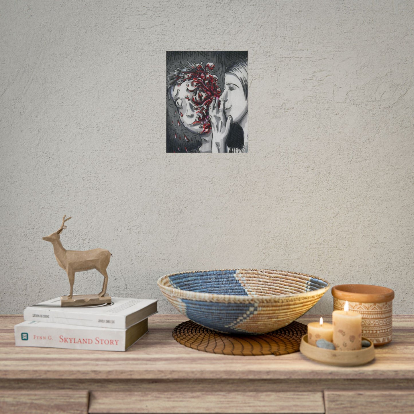 "Let me Breathe Nightmares into your Skin" poster