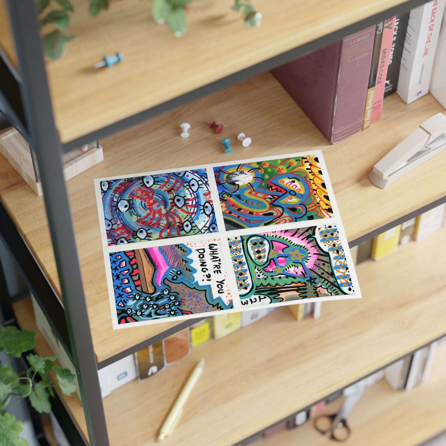 Abstracted Mayhem Sticker Sheet