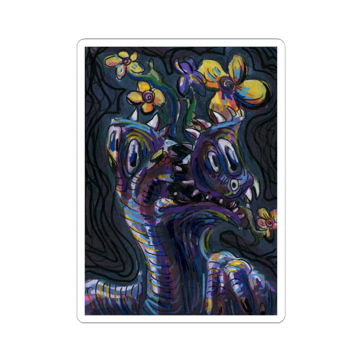 "Flower Friend" sticker