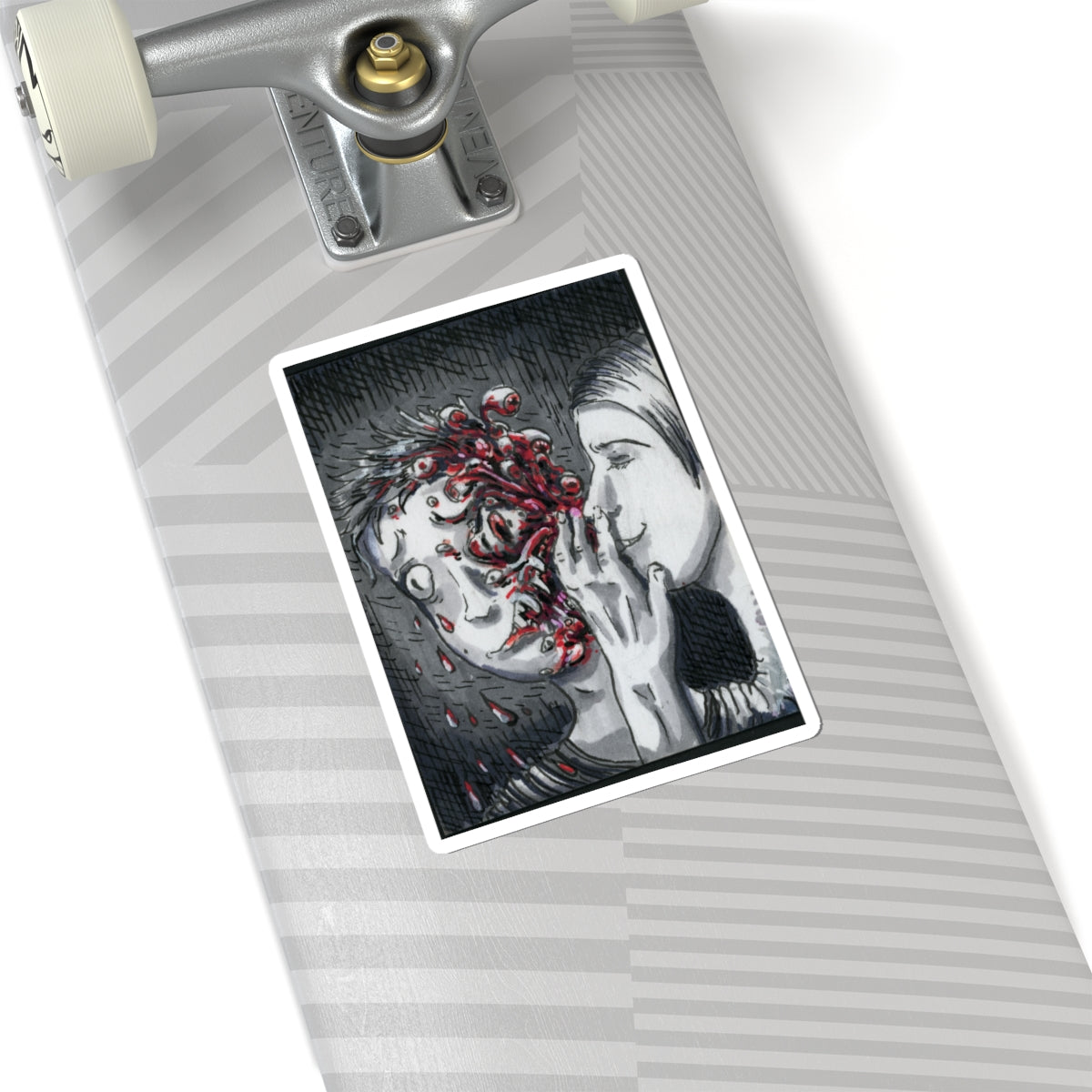 "Let me Breathe Nightmares into your Skin" sticker