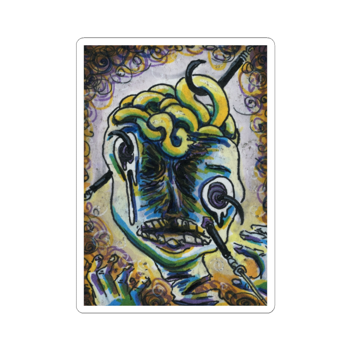 "Torn Apart" sticker