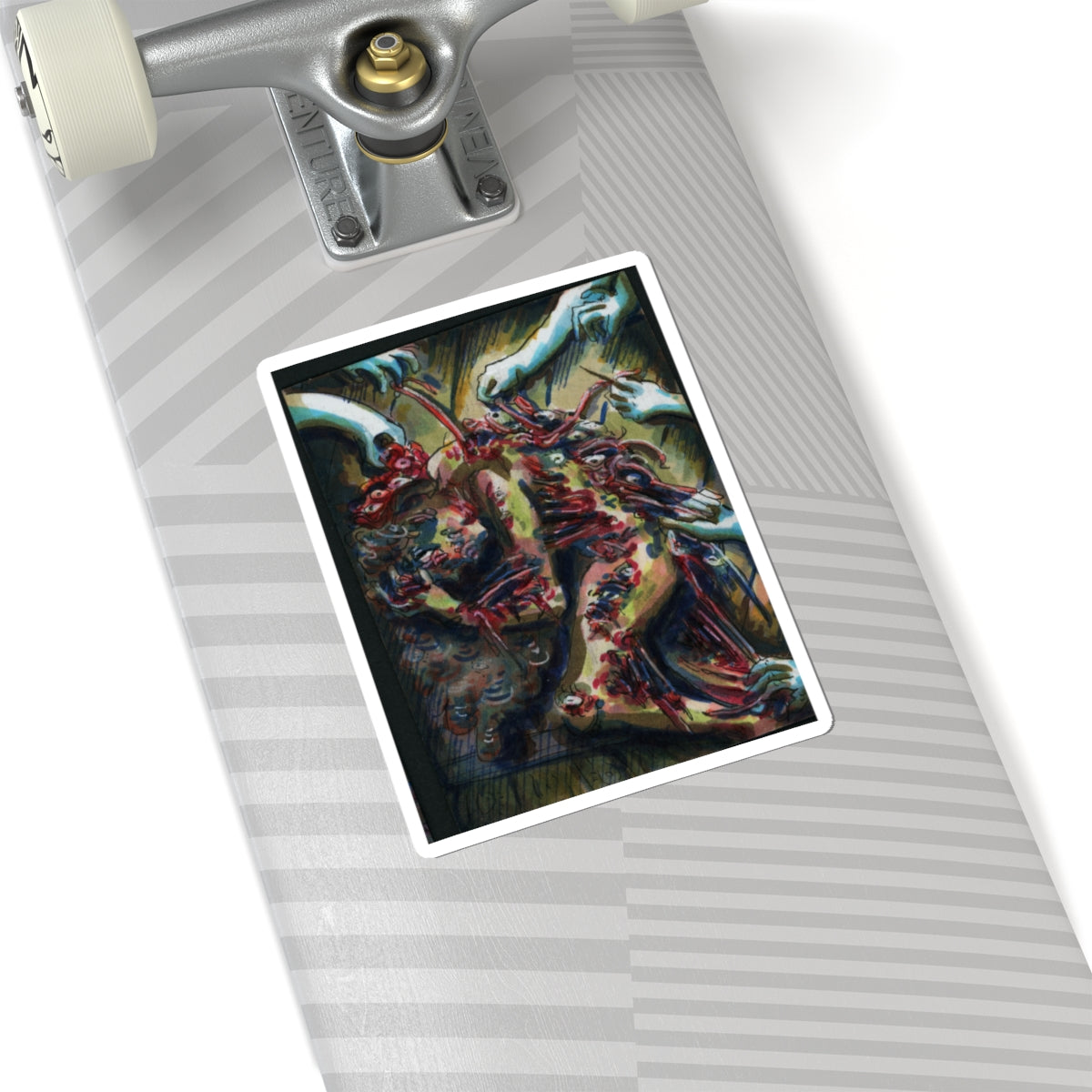 "Flesh Prison" sticker