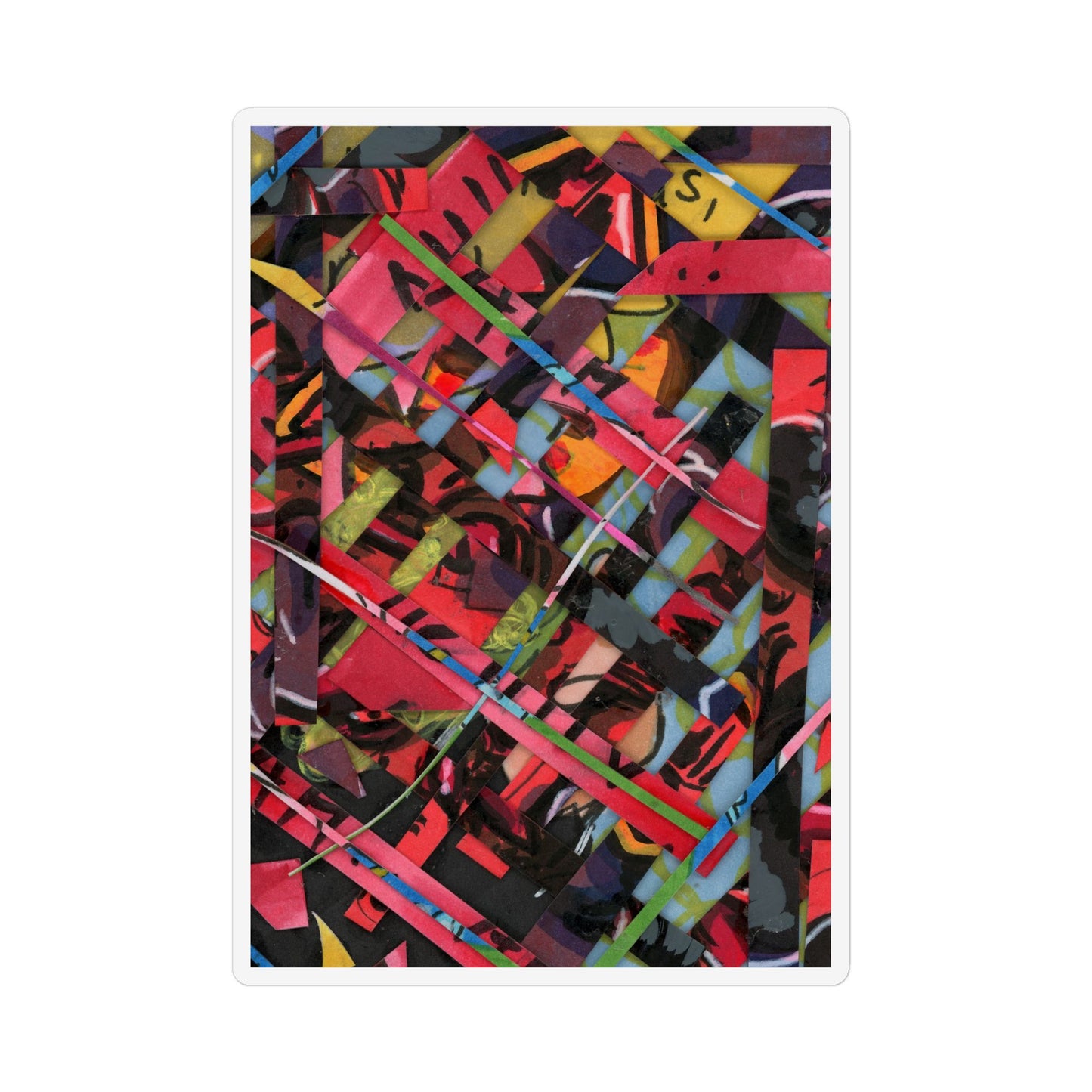 Abstracted Scraps Magnet