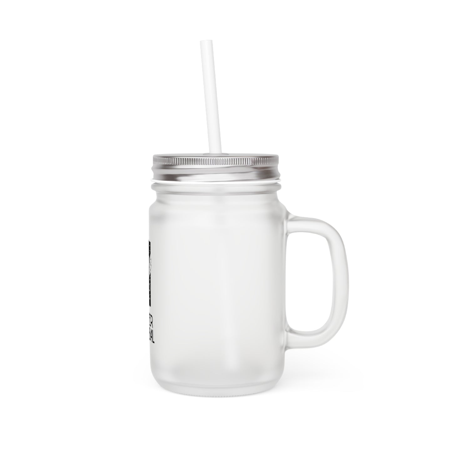 Mason Jar with Straw - Flower Cannibal
