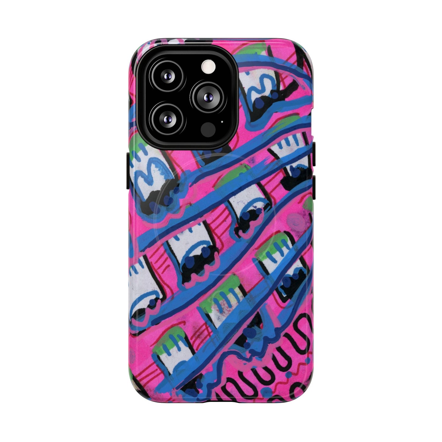 Pink Blast Tough Magnetic Case