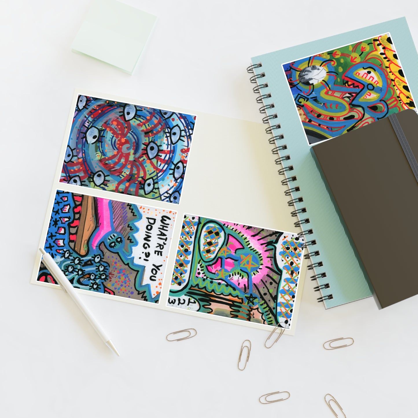 Abstracted Mayhem Sticker Sheet