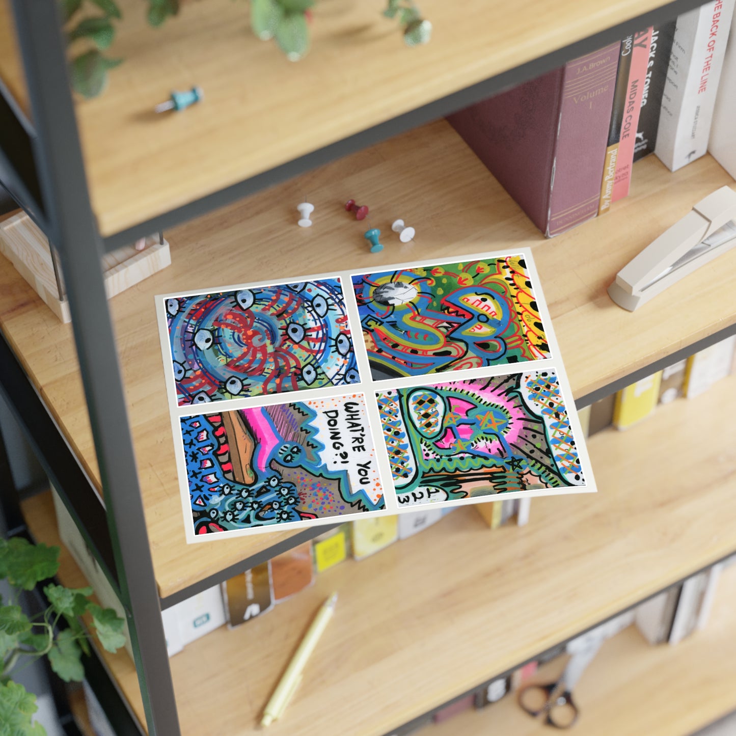 Abstracted Mayhem Sticker Sheet