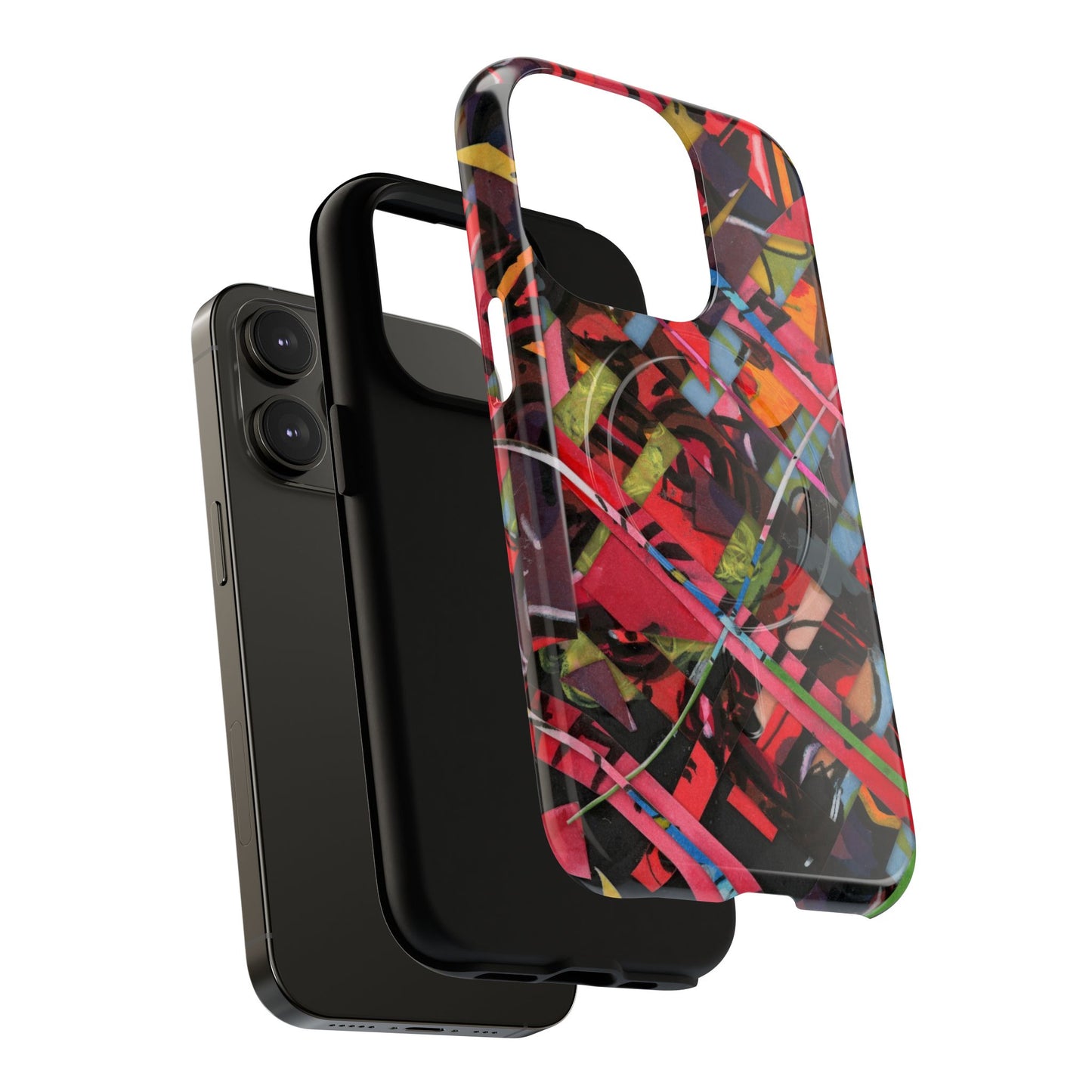 Abstracted Scraps Tough Magnetic Cases