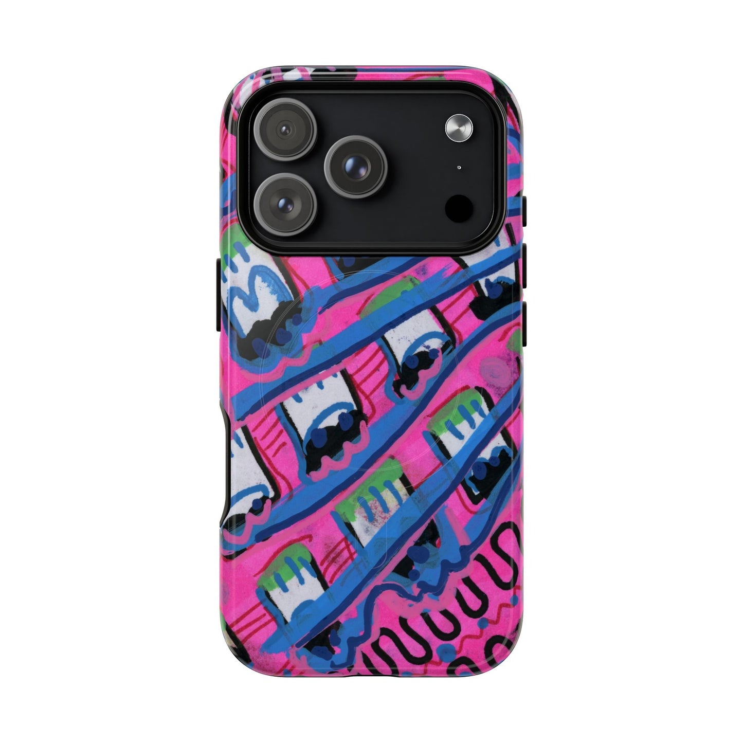 Pink Blast Tough Magnetic Case