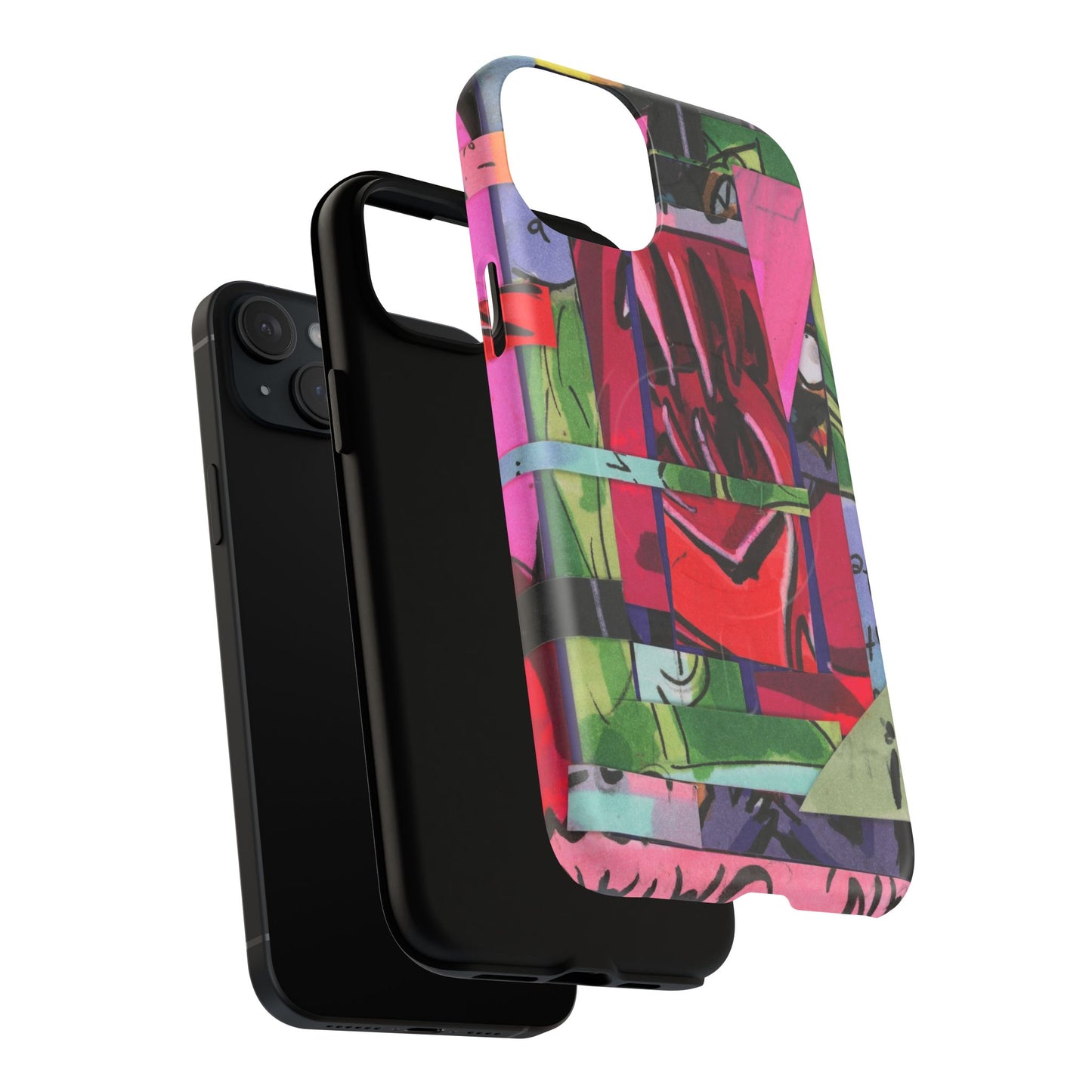 Abstracted Demon Tough Magnetic Cases