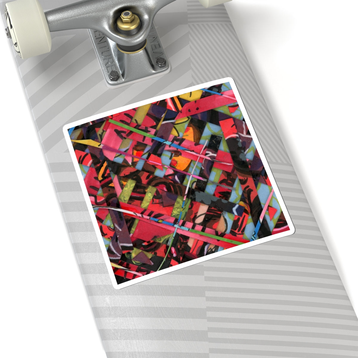 Abstracted Scraps Kiss-Cut Sticker