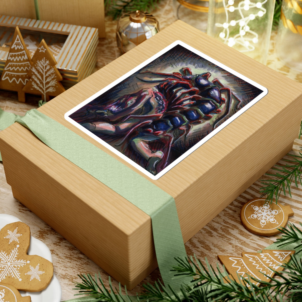 "Centipede Lady" sticker