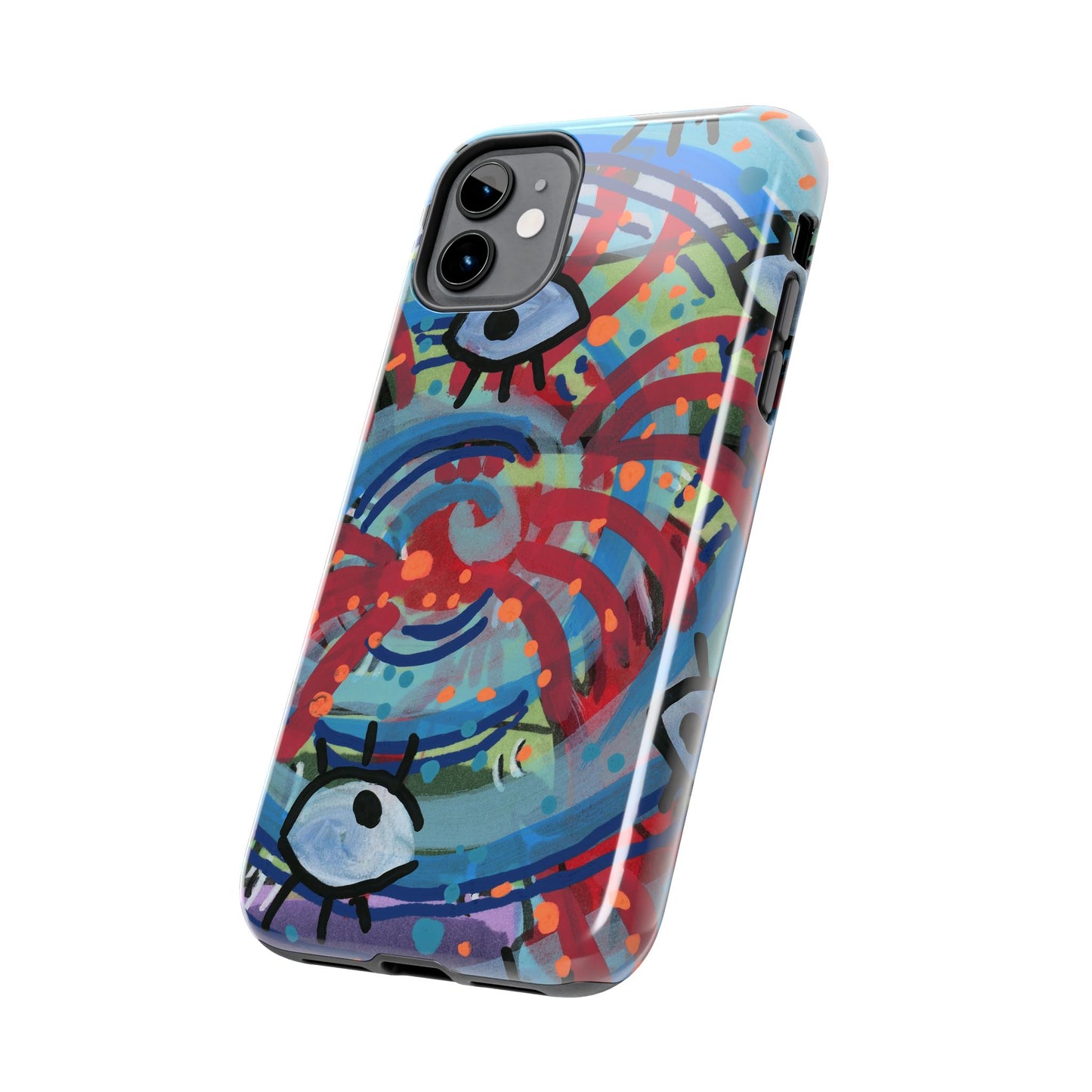 Eyeball Attack Tough Phone Cases