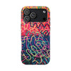 Colorful Squiggly Lines Tough Phone Cases
