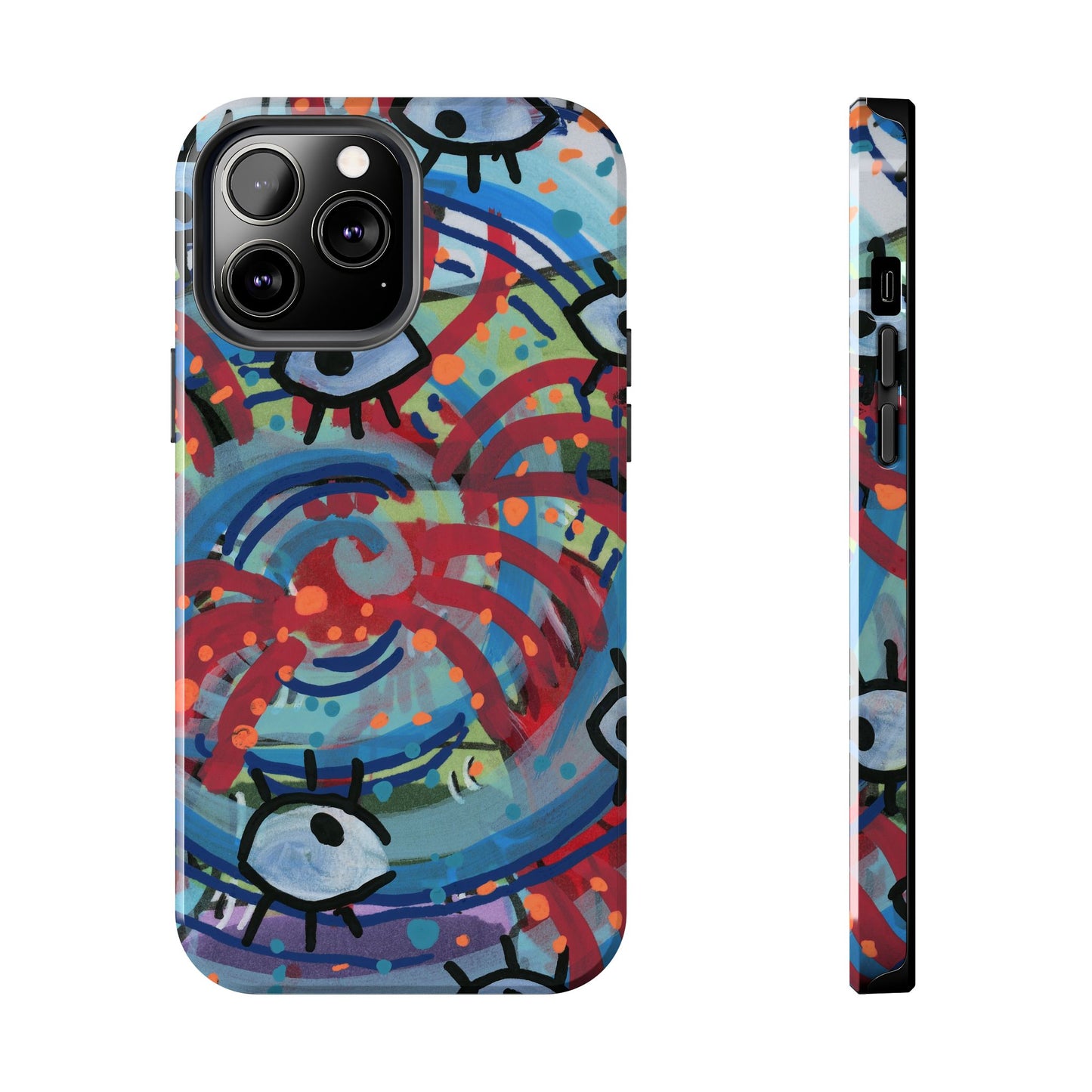 Eyeball Attack Tough Phone Cases