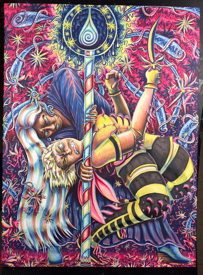 Sister Duel (Original Painting)