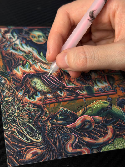 Flower Cannibal Print Club (hand embellished Giclee print)