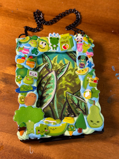 Leafy Green (ACEO case + painting)