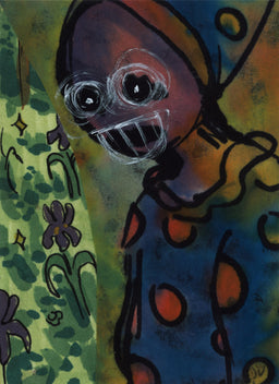Happy Clown (Hand Embellished Print)