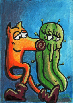 Brody and Robert (handmade ACEO)