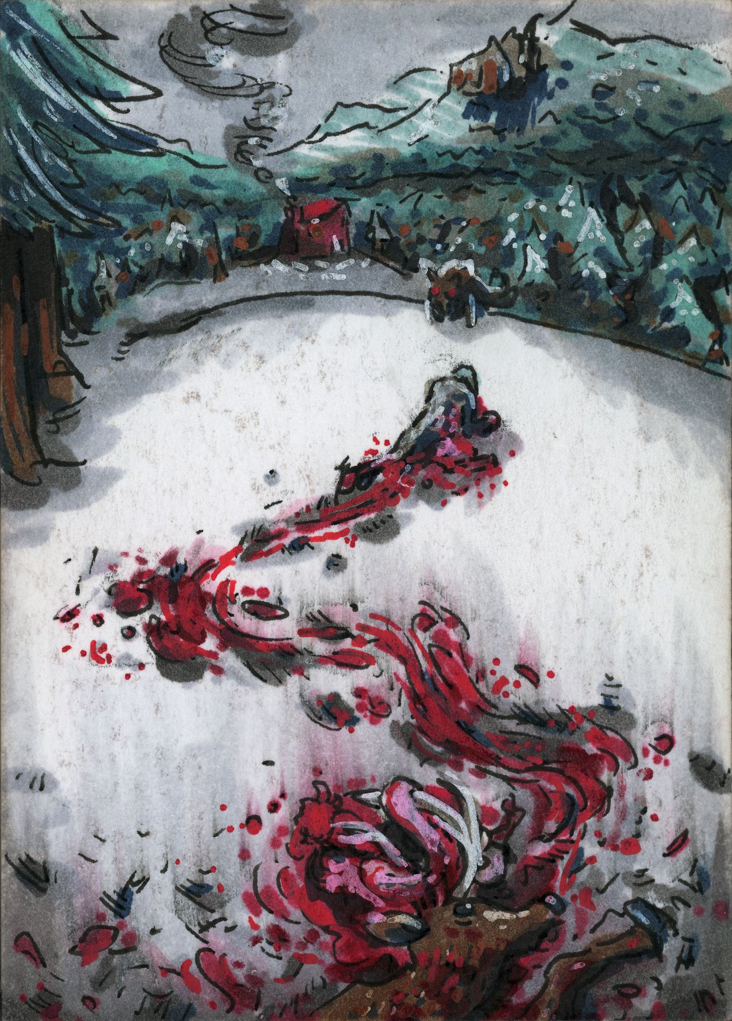 "Bloody Snow" (original painting)