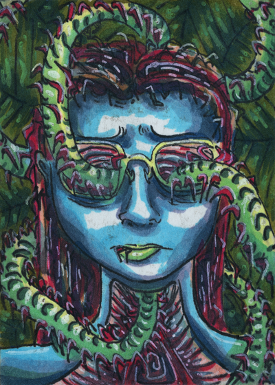 "Bug Lady" (original painting)