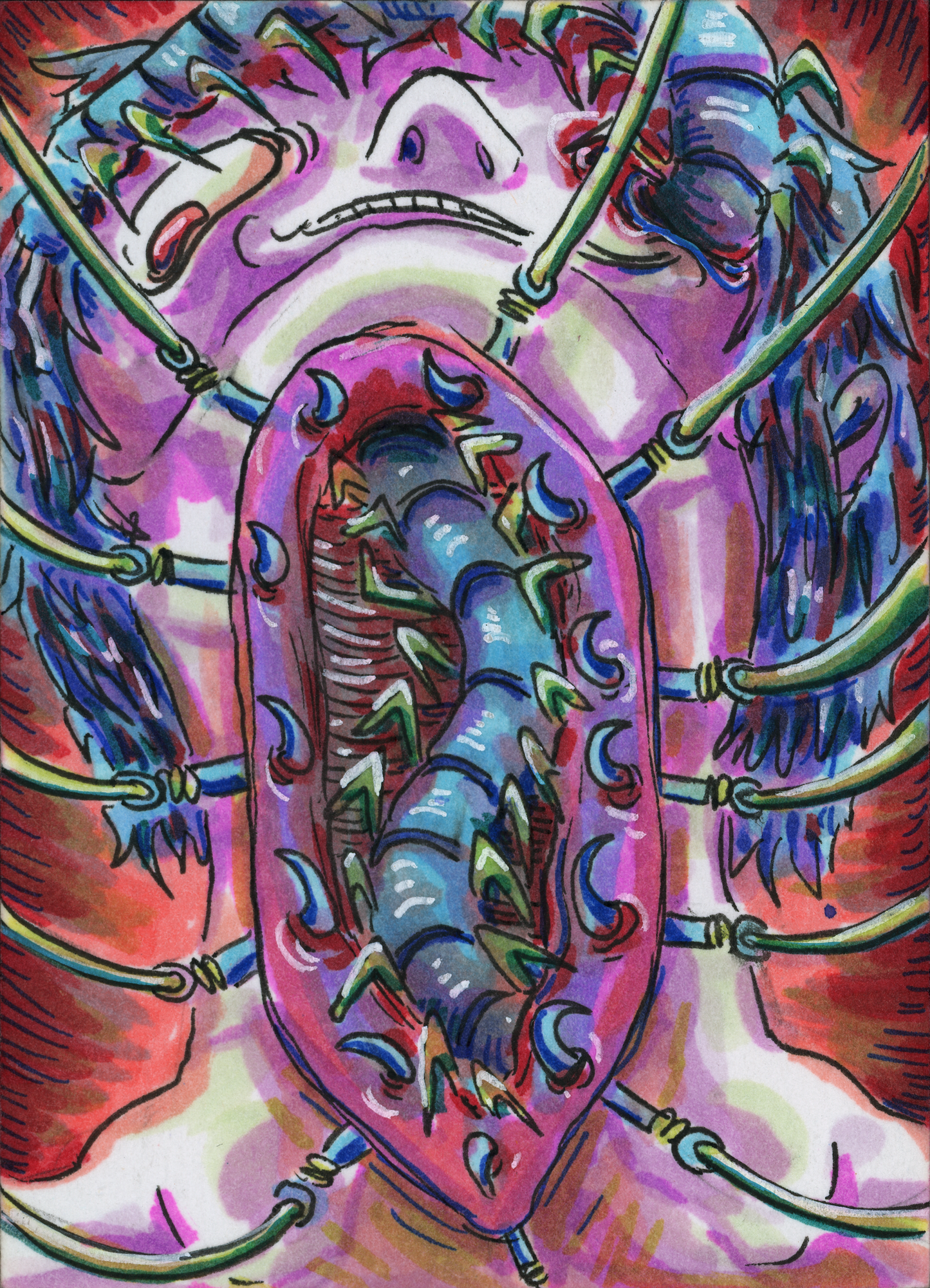Centipede Neck (original painting)