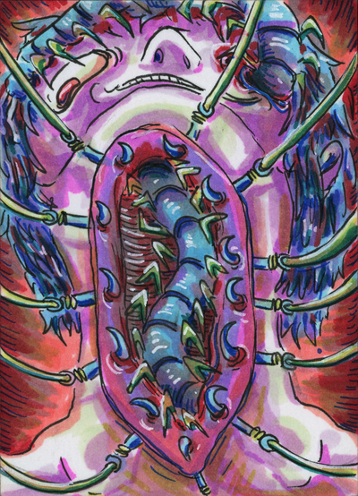 Centipede Neck (original painting)