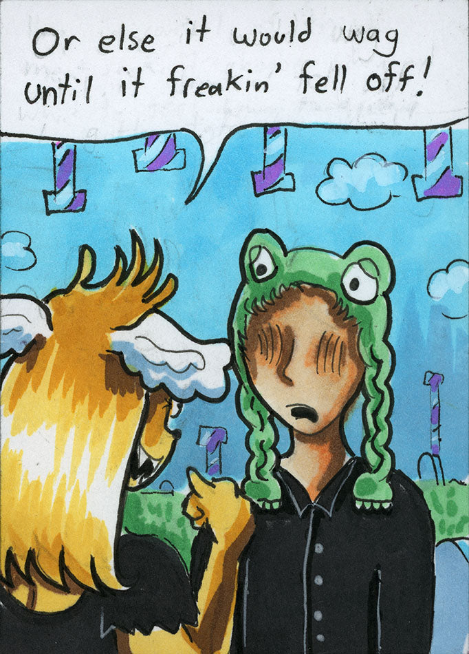 Floofle World chapter 1 panel 11 (Hand drawn)