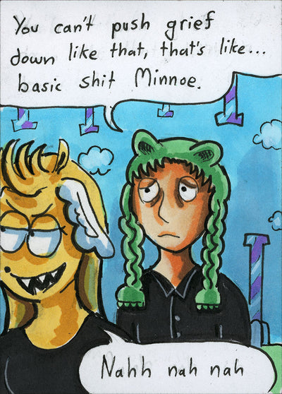 Floofle World chapter 1 panel 12 (Hand drawn)