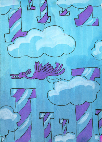 Floofle World chapter 1 panel 3 (Hand drawn)