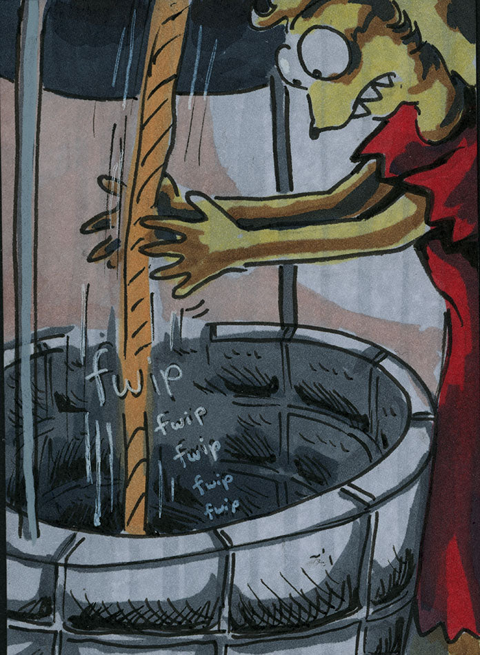 Floofle World chapter 2 panel 10 (Hand drawn)