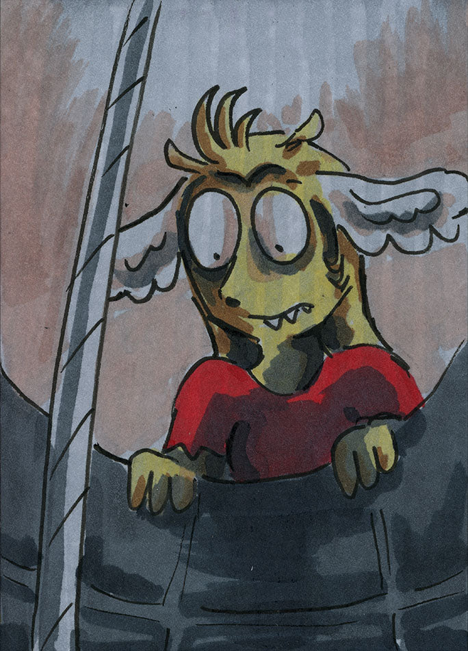 Floofle World chapter 2 panel 11 (Hand drawn)