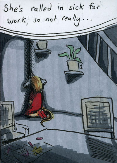 Floofle World chapter 2 panel 3 (Hand drawn)