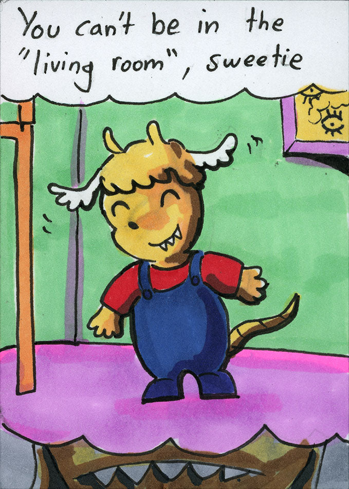 Floofle World chapter 2 panel 5 (Hand drawn)