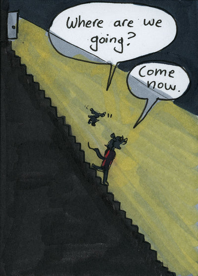 Floofle World chapter 2 panel 7 (Hand drawn)