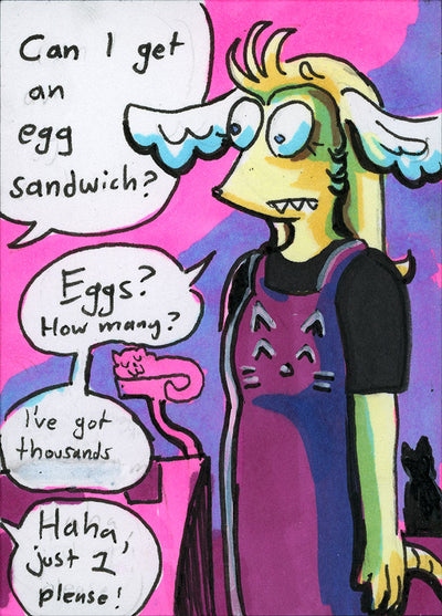 Floofle World chapter 3 panel 2 (Hand drawn)