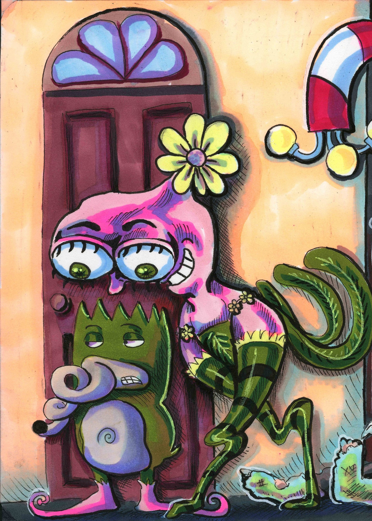Brobert chapter 5 panel 1 (original painting)