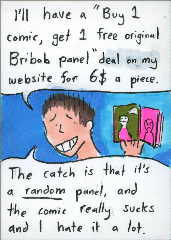 buy 100 comics get 100 free Bribob panels