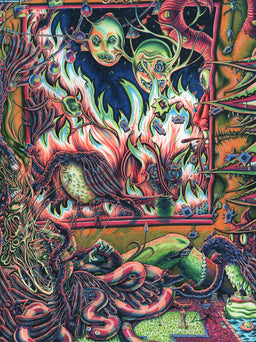 Early Bird gets the Intestinal Worm (Original Handmade Painting)