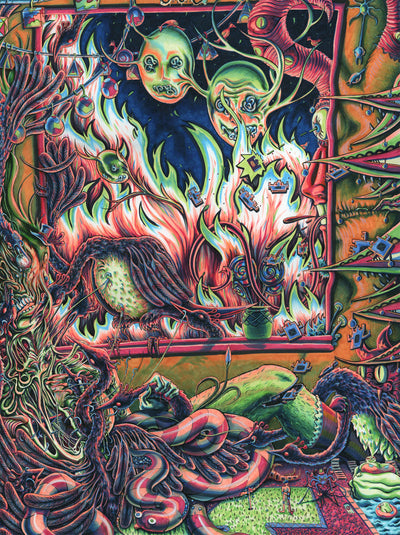 Early Bird gets the Intestinal Worm (Original Handmade Painting)