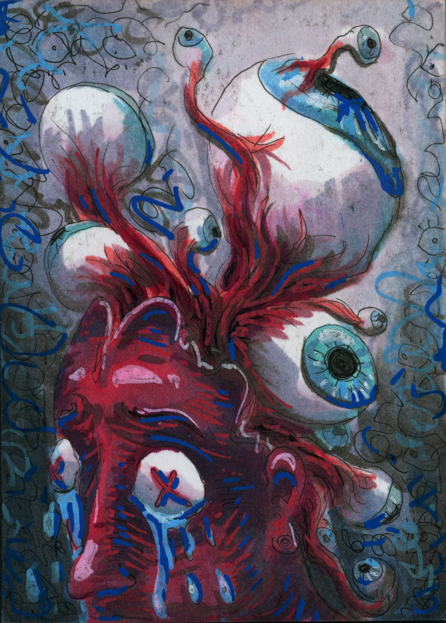 Eyeball Brain (original painting)