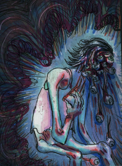 Eyeball Vomit (original painting)