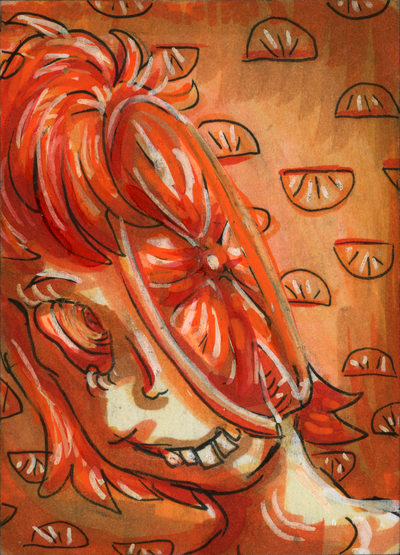 Orange Brain (original painting)